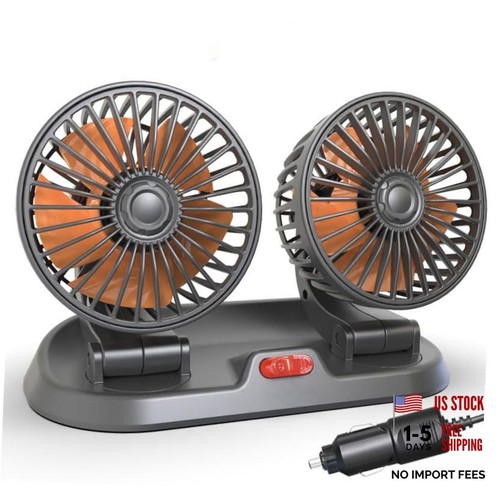 Dual head car fan heavy - head,