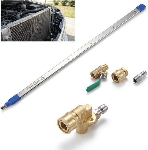 Car radiator cleaning - car,